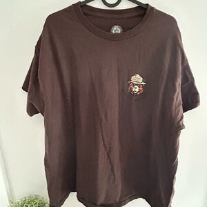 Smokey Bear Prevent Wildfires    Brown Graphic T-Shirt XL